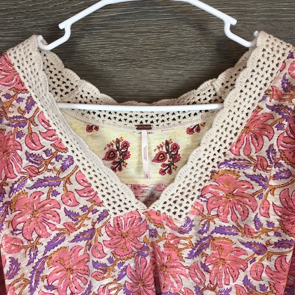 Free People Leilani Print Top NWT - Picture 5 of 13